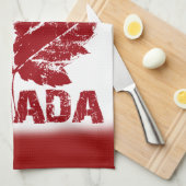 カナダおみやげタオルCanadian Tea Tutolo Decor キッチンタオル (四つ折り)
