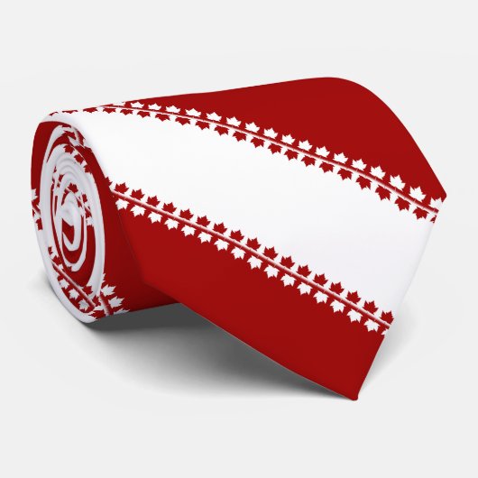 カナダおみやげネクタイ赤いメープルリーフカナダネクタイ ネクタイ (ロール)