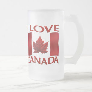 カナダおみやげビアグラスCanadaマグカップ&カップ フロストグラスビールジョッキ