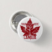 カナダおみやげボタパーソナライズされたンCanadaボタン 缶バッジ (正面&裏面)