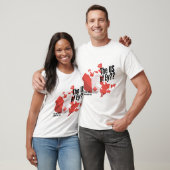 カナダおもしろいプライドティー。カナダ地図の抗議 Tシャツ (ユニセックス)
