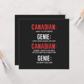 カナダおもしろいホッケー カード (正面/裏面インサイチュ)