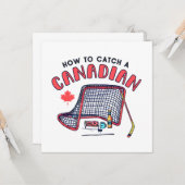 カナダおもしろい人がカナダ人を捕まえる方法 カード (正面/裏面インサイチュ)