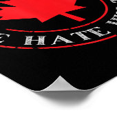 カナダおもしろい親愛も彼を嫌っている ポスター (角)