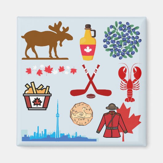 カナダおもしろい マグネット (正面)