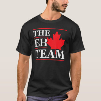 カナダおもしろいEhチームカナダコメディ皮肉メープル Tシャツ