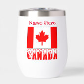 カナダおよびカナダ国旗の赤の個人設定 (正面)