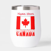 カナダおよびカナダ国旗の赤の個人設定 (背面)