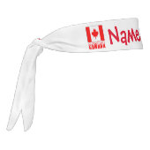 カナダおよびカナダ国旗の赤の個人設定 タイヘッドバンド (回転270)