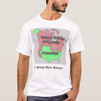カナダおよびJesuslandの米国 Tシャツ