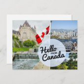 カナダからこんにちは ポストカード (正面/裏面)
