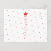 カナダからのクリスマスの願い150レッドメープルリーフ シーズンポストカード (裏面)