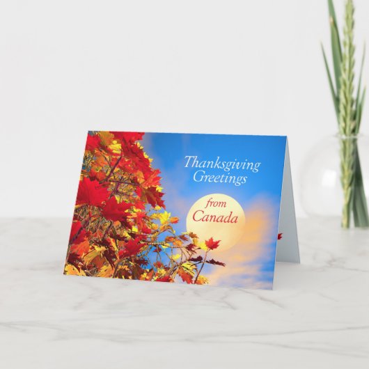 カナダからの感謝祭の朝 シーズンカード (正面)