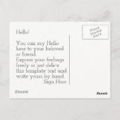 カナダからの挨拶(カスタマイズ可能) ポストカード (裏面)