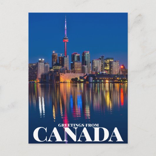 カナダからの挨拶 ポストカード (正面)