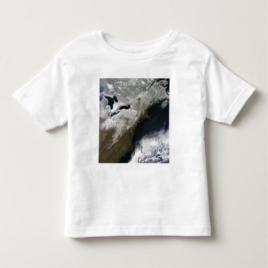 カナダからの雪のカバー トドラーTシャツ (正面)