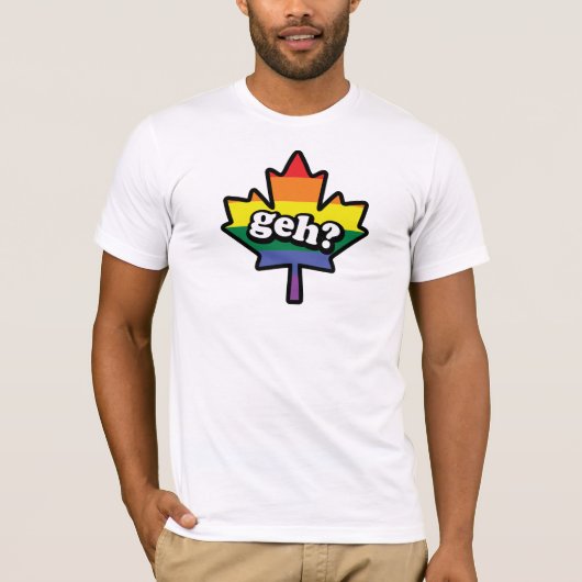 カナダか。 gehか。 tシャツ (正面)