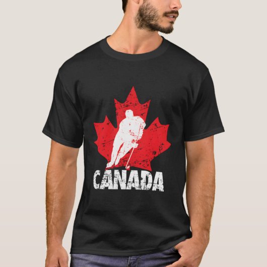 カナダがホッケーを所有 Tシャツ (正面)