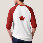 カナダが好きな人向けのカナダのスポーツシャツ Tシャツ (裏面)