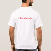 カナダが好きなTシャツ Tシャツ (裏面)
