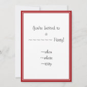 カナダさくらんぼメープルリーフケーキ 招待状 (裏面)