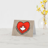 カナダすべての行事カナダ恋人ハッピーカナダ カード (黄色い花)