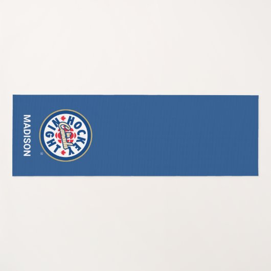 カナダでのホッケーナイトのロゴ ヨガマット (正面(横))