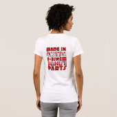 カナダでデンマークの部品を使用 Tシャツ (裏面フル)