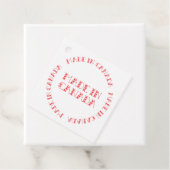 カナダで作られた赤 フェイバータグ (インサイチュ)