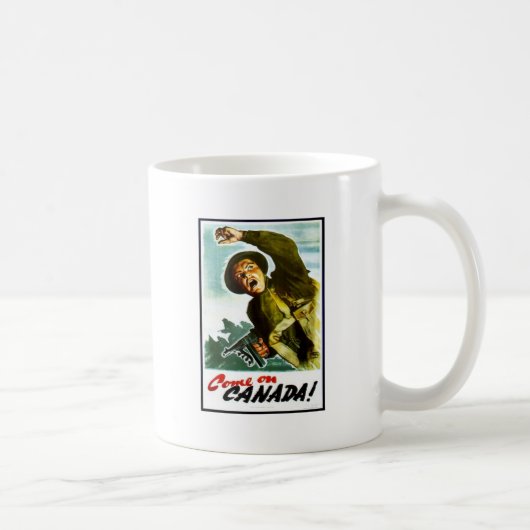 カナダで来られる! コーヒーマグカップ (右)