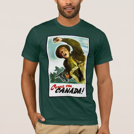 カナダで来られる! Tシャツ (正面)