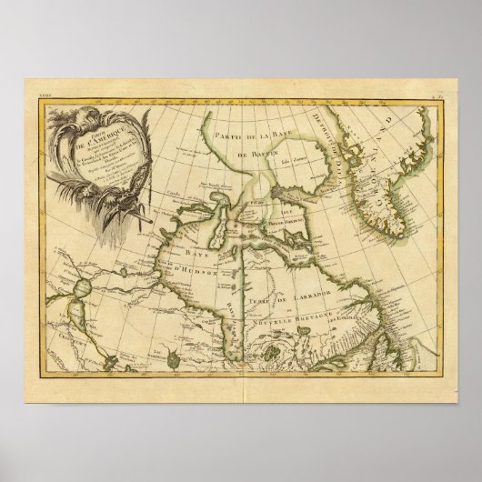 カナダとグリーンランド ポスター (正面)