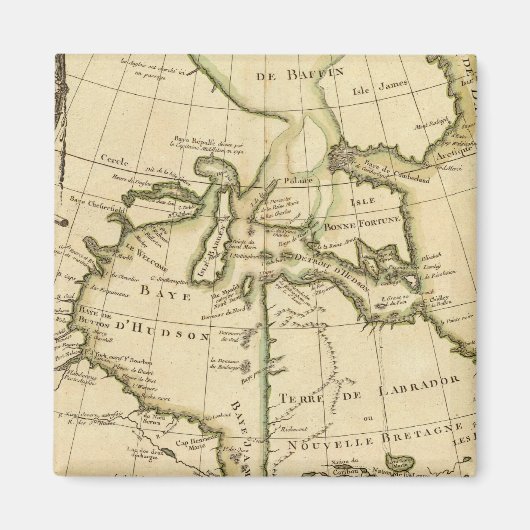 カナダとグリーンランド マグネット (正面)