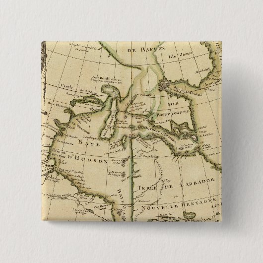 カナダとグリーンランド 缶バッジ (正面)