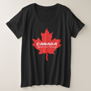 カナダと勝利 プラスサイズTシャツ