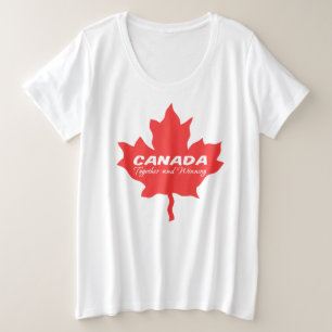 カナダと勝利 プラスサイズTシャツ