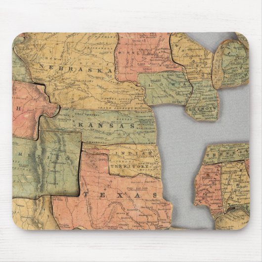 カナダと州の地統一された図 マウスパッド (正面)