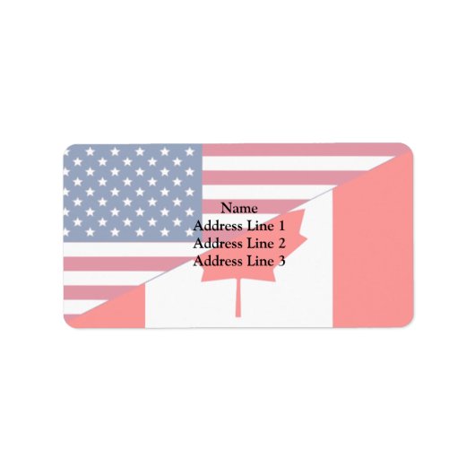 カナダと米国、雑種 ラベル (正面)