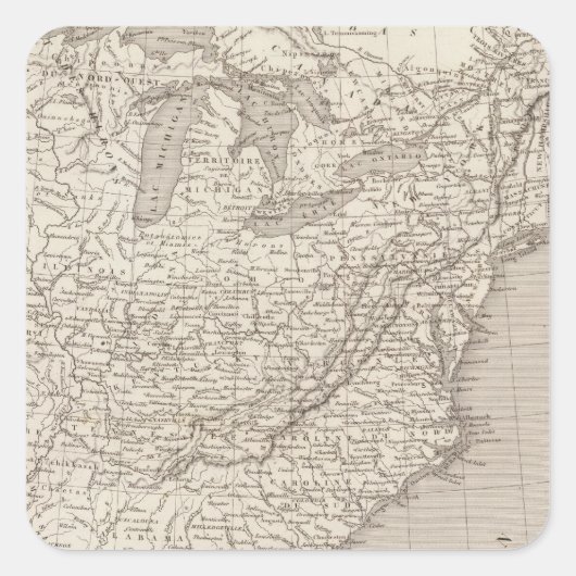 カナダと統一された州 スクエアシール (正面)