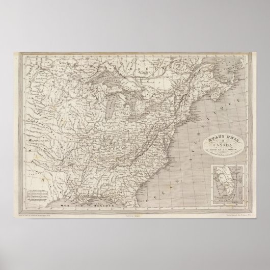 カナダと統一された州 ポスター (正面)