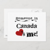 カナダにいる誰かが私を愛している ポストカード (正面/裏面)