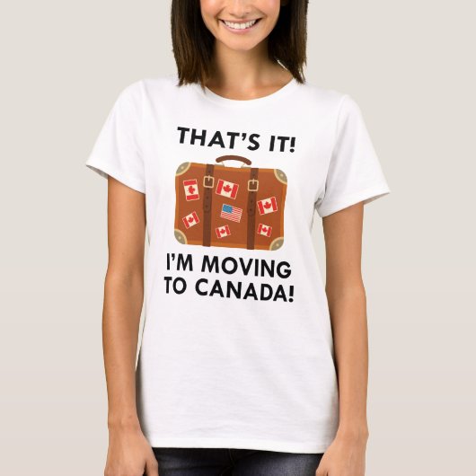 カナダに移住する Tシャツ (正面)