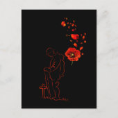 カナダに行かないように思い出に残る日のポピー忘れ ポストカード (正面)