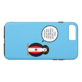 カナダのしゃべるペンギンさん(カスタマイズ可能) Case-Mate iPhoneケース (裏面(横))