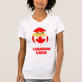 カナダのひよこ、カナダからの女の子 Tシャツ (正面)
