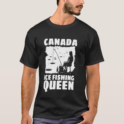 カナダのアイスフィッシング女王 Tシャツ (正面)