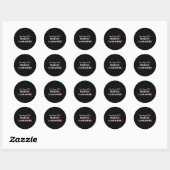 カナダのアイスホッケーおもしろスペリングTシャツ ラウンドシール (シート)