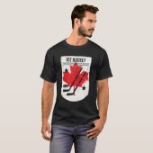 カナダのアイスホッケーカナダのデイギフトのための Tシャツ (正面フル)