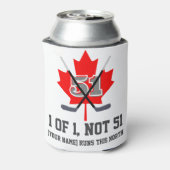 カナダのアイデンティティーメープルリーフホッケーの1つ中1 缶クーラー (缶裏面)