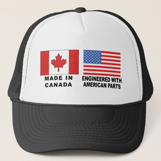 カナダのアメリカのTシャツ キャップ (正面)